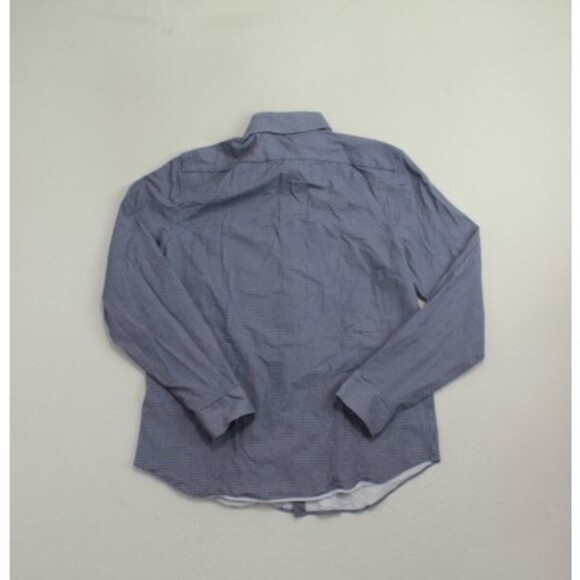 Michael Kors Men Blue Slim Fit Soft Button Up Shirt Casual Size 16 - Picture 4 of 8